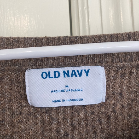 Old Navy Chocolate V-Neck Sweater - Picture 3 of 3